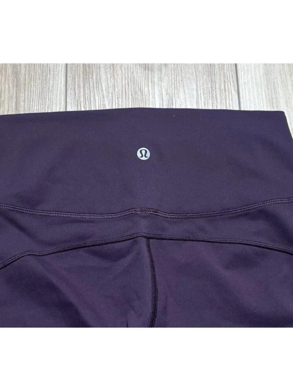 Lululemon In Movement Purple Everlux Cropped Leggings - Women Size 6 *Stained